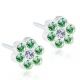 Blomdahl Örhänge M.P Daisy Peridot/Crystal 5mm ( B ) 