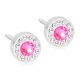 Blomdahl Örhänge M.P Brilliance Halo Crystal/Shiny Rose 6mm ( D ) 