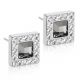 Blomdahl Örhänge N.T Brilliance Square Holo Crystal / Black Diamond ( K ) 