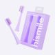 Hismile Toothbrush Replacement Heads Lila 2-pack