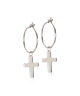 Blomdahl Örhänge N.T Ear Ring 14mm Pendant Cross 11mm ( G ) 