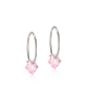 Blomdahl Örhänge N.T Ear Ring 14mm Bicone Light Rose 6mm ( C )