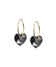 Blomdahl Örhänge G.T Ear Ring 14mm Hear Black Diamond 10mm ( D )