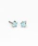Blomdahl Örhänge G.T Tiffany Edge CZ Aquamarine 5mm ( D )
