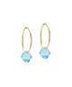 Blomdahl Örhänge G.T Ear Ring 14mm Bicone Aquamarine 6mm ( D ) 