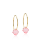 Blomdahl Örhänge G.T Ear Ring 14mm Bicone Light Rose 6mm ( D ) 