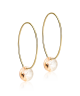 Blomdahl Örhänge G.T Ear Ring 25mm Gold Shadow Round 8mm ( F )