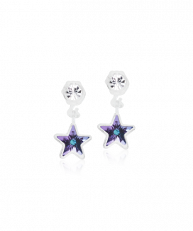 Blomdahl Örhänge M.P Pendant Star Crystal/Lilac Shimmer 4/6mm ( D )