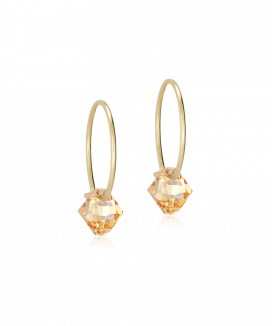 Blomdahl Örhänge G.T Ear Ring 14mm Bicone Golden Shadow 6mm ( D )