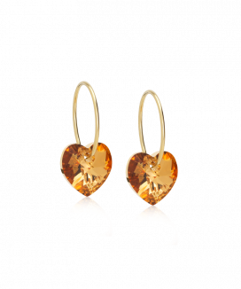 Blomdahl Örhänge G.T Ear Ring 14mm Heart Bronze 10mm ( D )