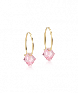 Blomdahl Örhänge G.T Ear Ring 12mm Bacon Light Rose 6mm ( D )