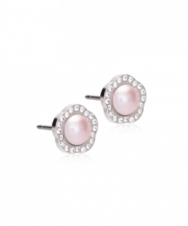 Blomdahl Örhänge S.T Brilliance Fancy Pearl Crystal / Light Rose 8mm ( M )