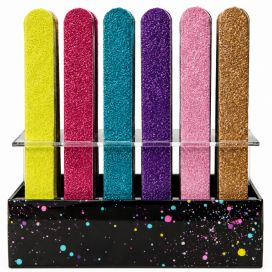 Sibel Nagelfilställ 24-pack Glitter