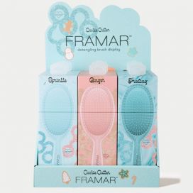 Framar Detangle Brush Display Cookie Cutters 9-pack