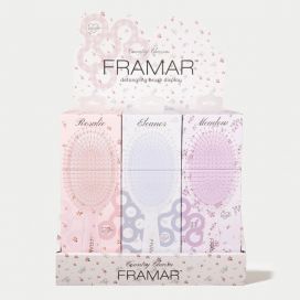 Framar Detangle Brush Display Country Charm 9-pack