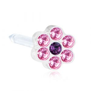 Blomdahl M.P Light Rose/Amethyst 5mm