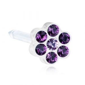 Blomdahl M.P Daisy Amethyst/Light Amethyst 5mm