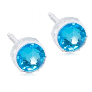 Blomdahl Örhänge M.P Shiny Blue 6mm ( B ) 