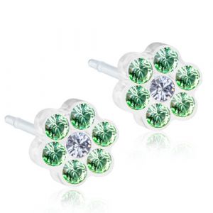 Blomdahl Örhänge M.P Daisy Peridot/Crystal 5mm ( B ) 