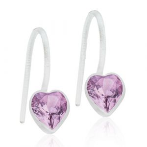 Blomdahl Örhänge Heart Light Amethyst 6mm ( D ) 