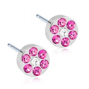 Blomdahl Örhänge N.T Brilliance Plenary Rose / Crystal 5mm ( E ) 