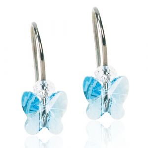 Blomdahl Örhänge N.T Pendant Butterfly Aquamarine 8mm ( C ) 