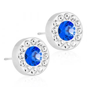Blomdahl Örhänge S.T Brilliance Halo Crystal/Sapphire ( K )