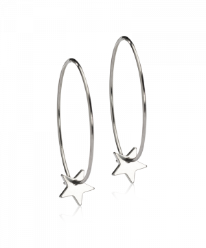 Blomdahl Örhänge N.T Ear Ring 25mm Pendant Star 8mm ( H ) 