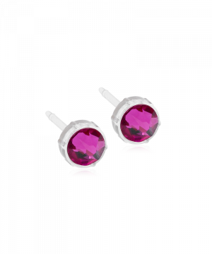 Blomdahl Örhänge M.P Bezel Fuchsia 6MM ( B )