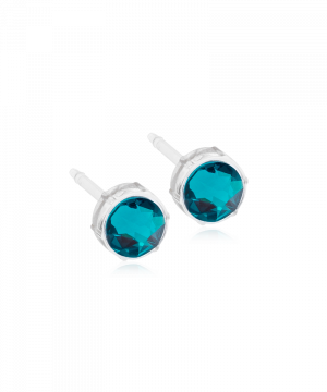Blomdahl Örhänge M.P Bezel Blue Zircon 6MM ( B ) 