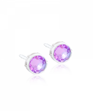 Blomdahl Örhänge M.P Bezel Lilac Shimmer 6mm ( B )
