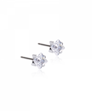Blomdahl Örhänge S.T Tiffany Edge CZ White 5mm ( D )