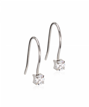 Blomdahl Örhänge N.T Pendant Tiffany White 4mm ( G ) 