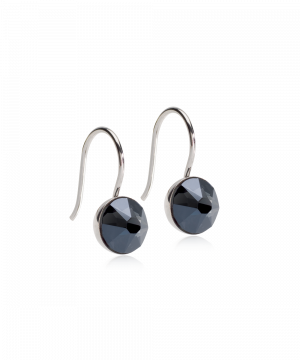Blomdahl Örhänge N.T Pendant Bezel Black Diamond 8mm ( J ) 
