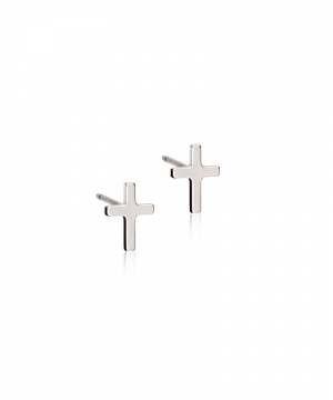 Blomdahl Örhänge N.T Plain Cross 8mm ( J ) 