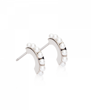 Blomdahl Örhänge N.T Pendant Pearl Curved 10mm White ( K )
