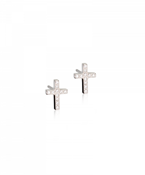 Blomdahl Örhänge N.T Brilliance Cross 8mm Crystal ( K )