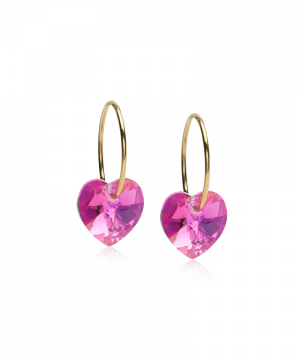 Blomdahl Örhänge G.T Ear Ring 14mm Heart Rose 10mm ( D )