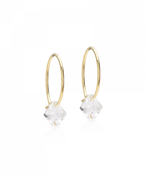 Blomdahl Örhänge G.T Ear Ring 14mm Bicone Crystal 6mm ( D ) 
