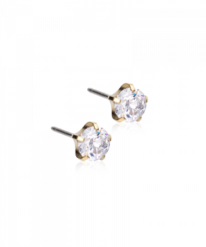 Blomdahl Örhänge G.T Tiffany Precious CZ White 6mm ( G )