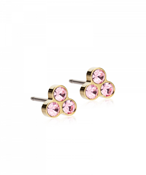 Blomdahl Örhänge G.T Clover Light Rose 6mm ( J )