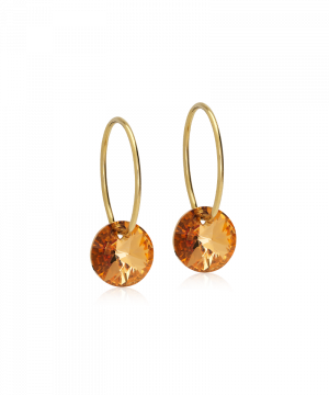 Blomdahl Örhänge G.T Ear Ring 14mm Round Bronze 8mm ( D )