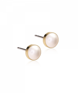 Blomdahl Örhänge G.T Bezel Pearl 6 & 8mm