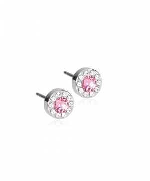Blomdahl Örhänge S.T Brilliance Holo Crystal/L. Rose 6mm ( J ) 