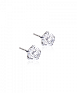 Blomdahl Örhänge S.T Tiffany Precious CZ White 6mm ( G ) 