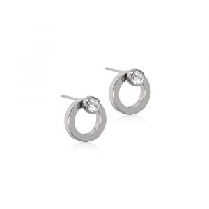 Blomdahl Örhänge N.T Bezel Hollow Crystal 10/4mm ( K ) 