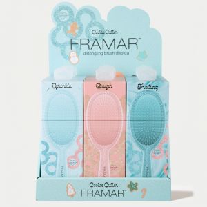 Framar Detangle Brush Display Cookie Cutters 9-pack